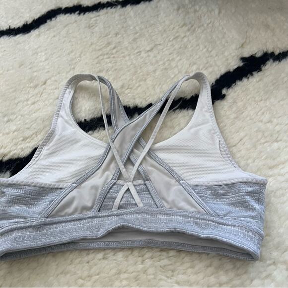 Athleta Gray Jacquard Transcendence Sports Bra - Picture 5 of 10